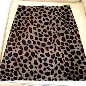 NWT Ann Taylor animal print aline skirt, size 4